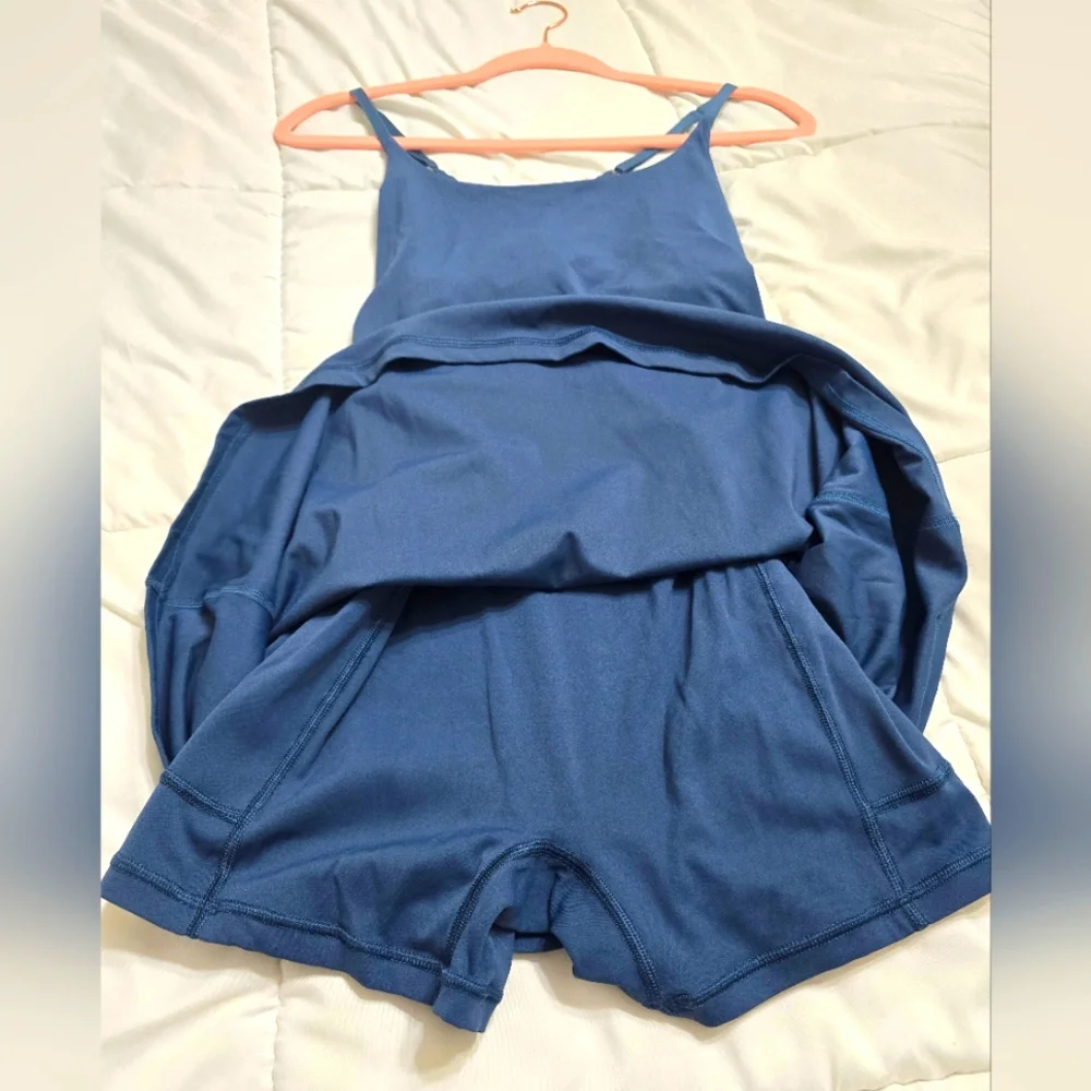 Blue Exercise Dress - Picture 2 of 3
